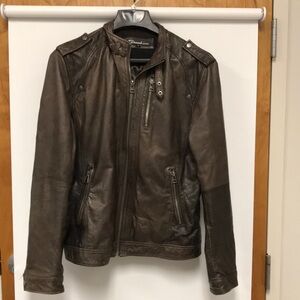 7 Diamonds Moto Leather Jacket